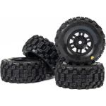 Pro-Line kolo 1:16, pneu Badlands MX, disk černý H12mm (4): Mojave Grom