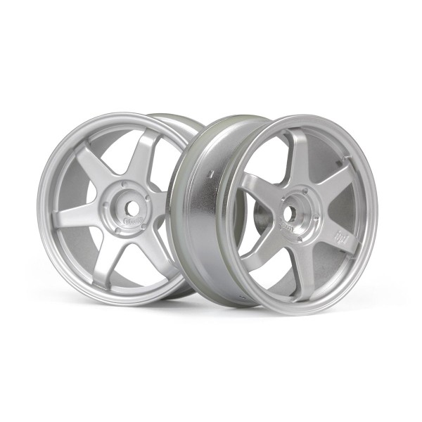 TE37 disky 26mm stříbrné (0mm offset) 2ks