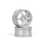 TE37 disky 26mm stříbrné (0mm offset) 2ks