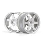 TE37 disky 26mm stříbrné (3mm offset) 2ks