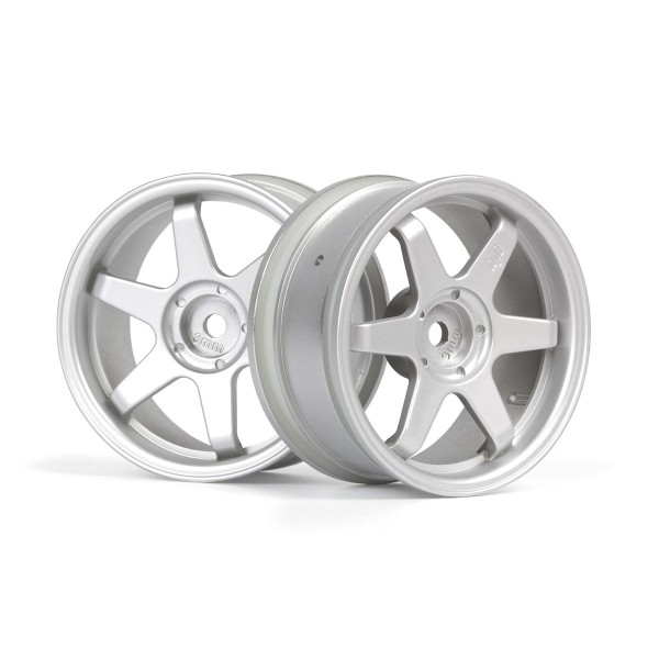 TE37 disky 26mm stříbrné (3mm offset) 2ks