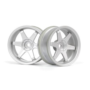 TE37 disky 26mm stříbrné (6mm offset) 2ks