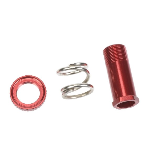 Trubka servo saveru + matice + pružina – hliník – 1 sada