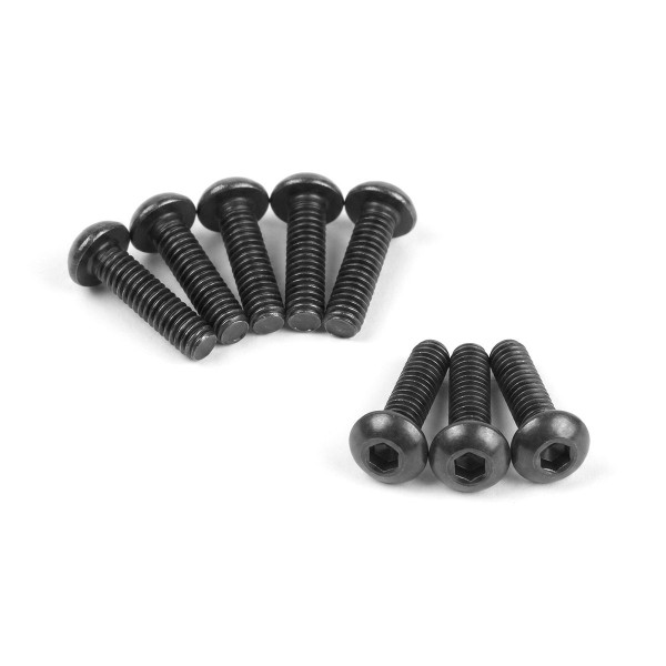 Imbusové šroubky s kulatou hlavou M3x12 mm (8 ks)