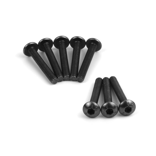 Imbusové šroubky s kulatou hlavou M2,5x18 mm (8 ks)