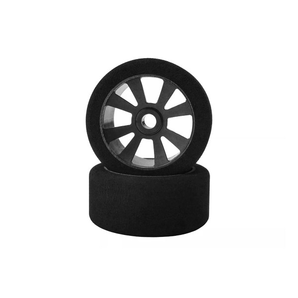 Mechové přední gumy, PAN CAR 1/10, stříbrný disk, sh 40, 2 ks.