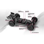 Buggy QByte XB Flux 1/12 – červená