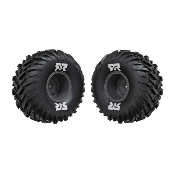 Arrma kolo s pneu dBoots Cut Chevron MT, disk Gun metal (2)