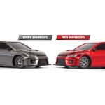 Myte D 1/43 driftové auto – červené