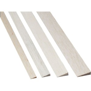 Krick Lišta odtoková balsa 3x12mm 1m