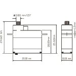 Robbe servo FS 138X HV 3.4kg.cm 0.043s/60° MG 15T