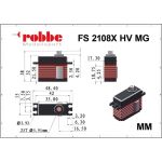 Robbe servo FS 2108X HV 21 kg.cm 0.080s/60° MG 25T