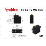 Robbe servo Eco FS 65 HV 5.0kg.cm 0.12s/60° MG