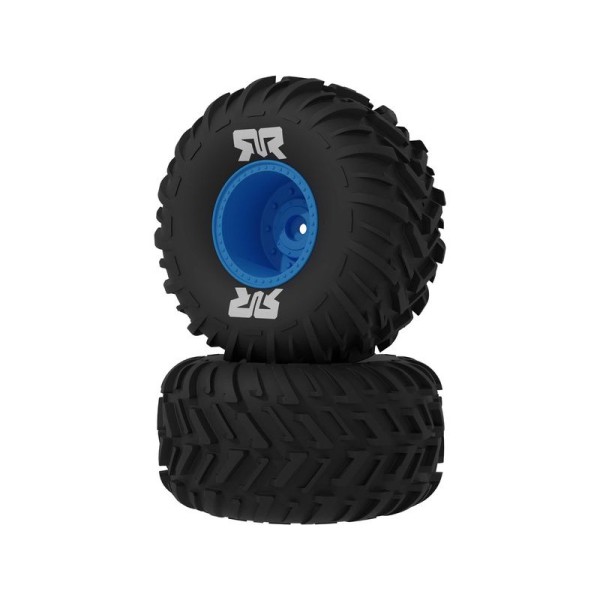 Arrma kolo s pneu dBoots Chevron MT, disk modrý (2): Gorgon