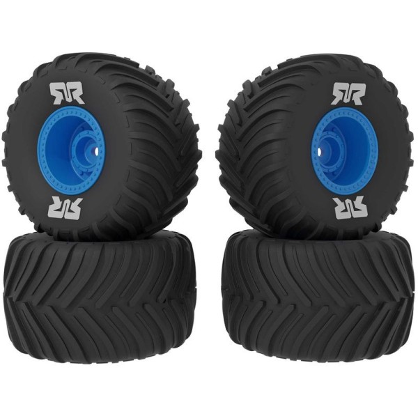 Arrma kolo s pneu dBoots Chevron MT, disk modrý (4): GROM