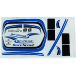 Hobbyzone samolepky modré: Aeroscout 1.1m