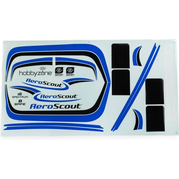 Hobbyzone samolepky modré: Aeroscout 1.1m