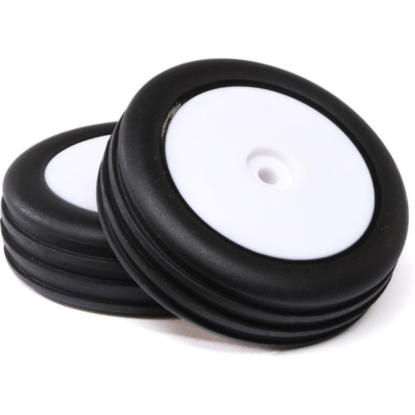 Losi kolo s pneu Wide Body Rib, přední, disk bílý (2): Mini-B