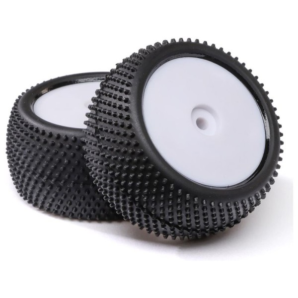Losi kolo s pneu Big Shot, zadní, disk bílý (2): Mini-B