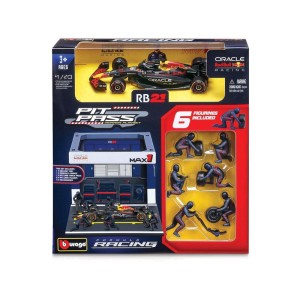 Bburago Oracle Red Bull Racing RB21 (2025) 1:43 #1 Verstappen (Pit Pass Set)