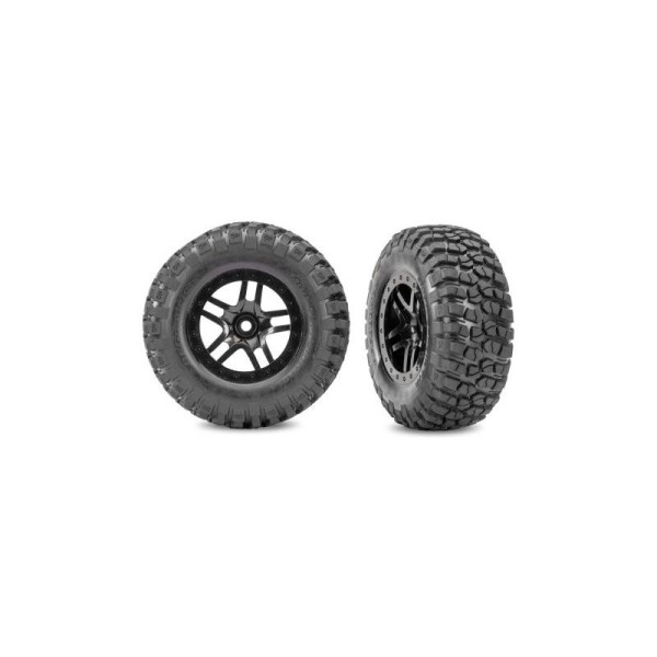 Traxxas kolo 2.2/3.0”, disk SCT Split-Spoke černý, pneu BFGoodrich Mud-Terrain T/A KM2 (2) (4WD p/z, 2WD z)