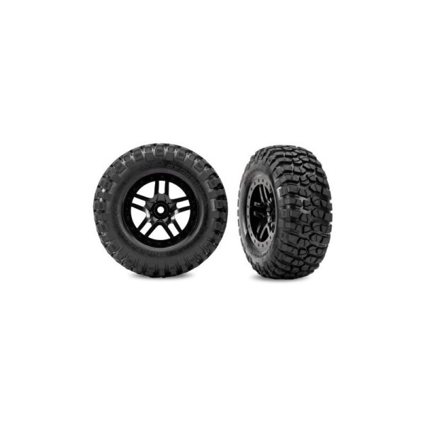 Traxxas kolo 2.2/3.0”, disk SCT Split-Spoke černý, pneu BFGoodrich Mud-Terrain T/A KM2 (2) (2WD p)