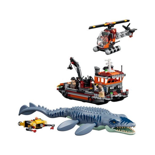 LEGO Jurassic World - Útok dinosaura mosasaura na na loď