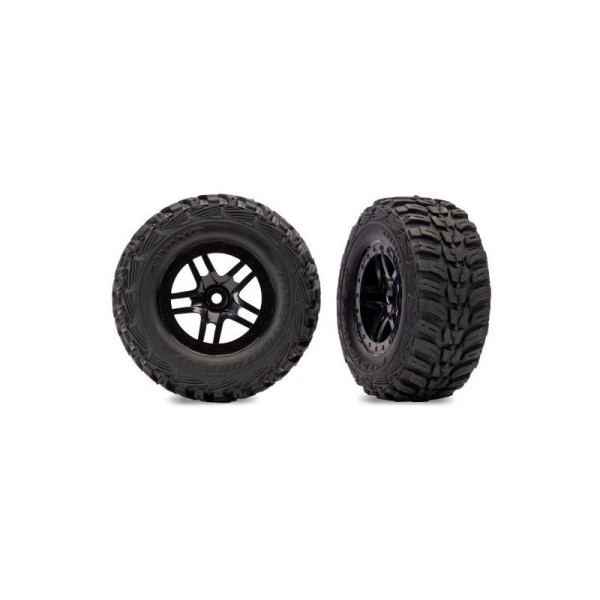 Traxxas kolo 2.2/3.0”, disk SCT Split-Spoke černý, pneu Kumho (2) (4WD f/r, 2WD r)