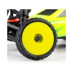Pro-Line kolo 1:24 kobercové, přední Wedge, zadní Prism, disk žlutý Hex 7mm (4): Losi Micro-B