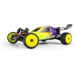 Pro-Line kolo 1:24 kobercové, přední Wedge, zadní Prism, disk žlutý Hex 7mm (4): Losi Micro-B