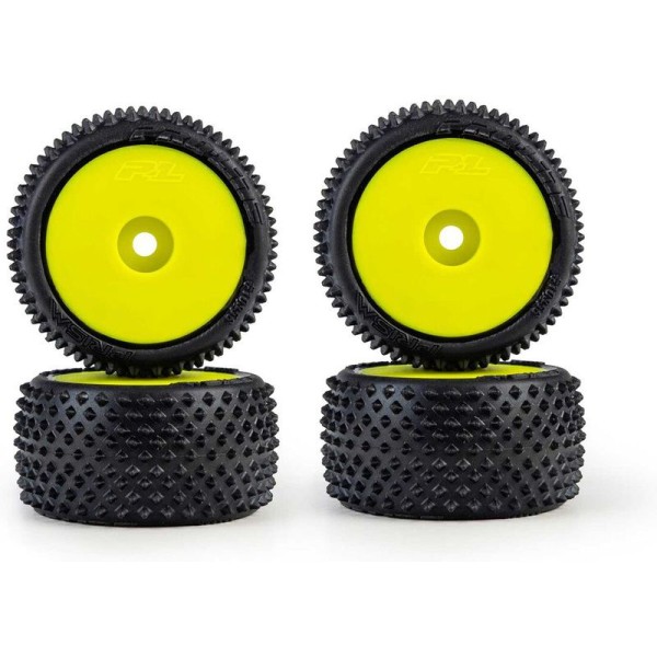 Pro-Line kolo 1:28 kobercové Prism, disk žlutý, Hex 7mm (4): Losi Micro-T