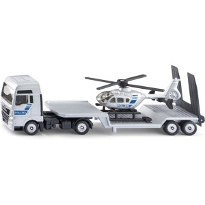 SIKU Super - policení tahač MAN s vrtulníkem 1:87
