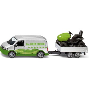 SIKU Super - Volkswagen T6 se zahradním traktorem 1:50