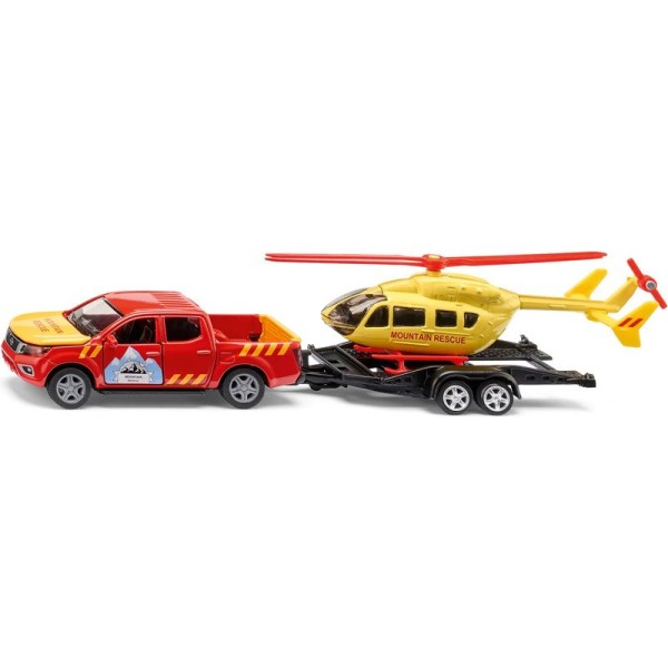 SIKU Super - Nissan Navara s vrtulníkem 1:50