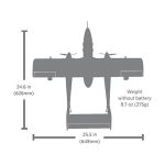 E-flite OV-10 Bronco 0.65m AS3X SAFE Select BNF Basic
