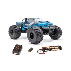 ROGUE TERRA SPORT RTR Brushless Monster Truck 4WD (15kg servo), modrá + aku a nabíječ