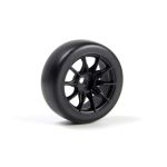 Sada driftových kol vč. pneumatik TSMK5-10 22x11 mm (černá/4 ks)