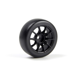 Sada driftových kol vč. pneumatik TSMK5-10 22x11 mm (černá/4 ks)