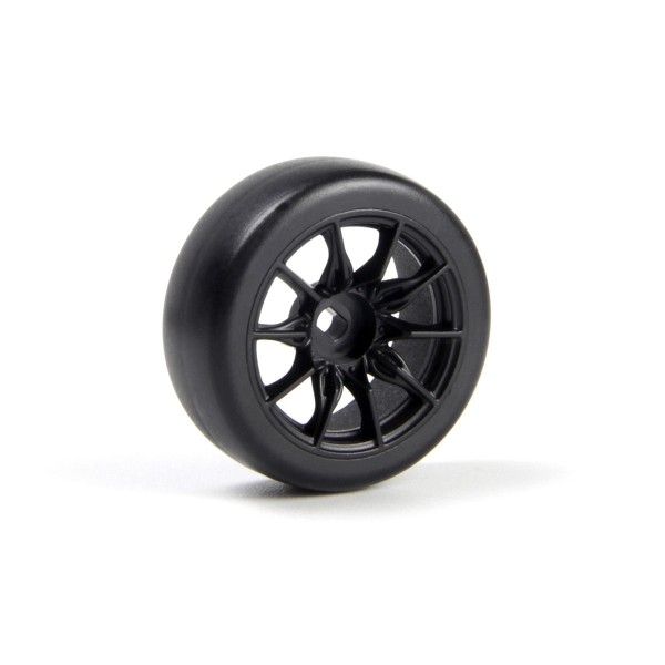 Sada driftových kol vč. pneumatik TSMK5-10 22x11 mm (černá/4 ks)