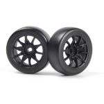 Sada driftových kol vč. pneumatik TSMK5-10 22x11 mm (černá/4 ks)