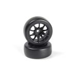 Sada driftových kol vč. pneumatik TSMK5-10 22x11 mm (černá/4 ks)