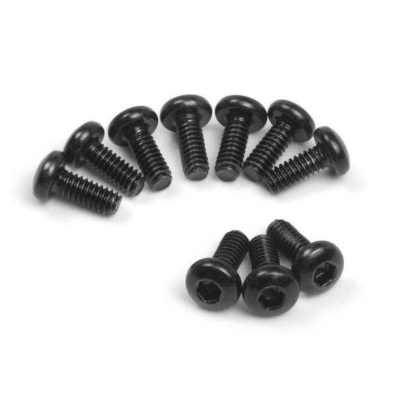 Imbusové šroubky s kulatou hlavou M2x3 mm (10 ks)