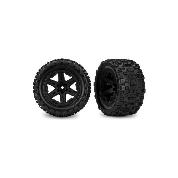 Traxxas kolo 2.8”, disk RXT černý, pneu Sledgehammer ST (4WD p/z, 2WD elektro r) (2)