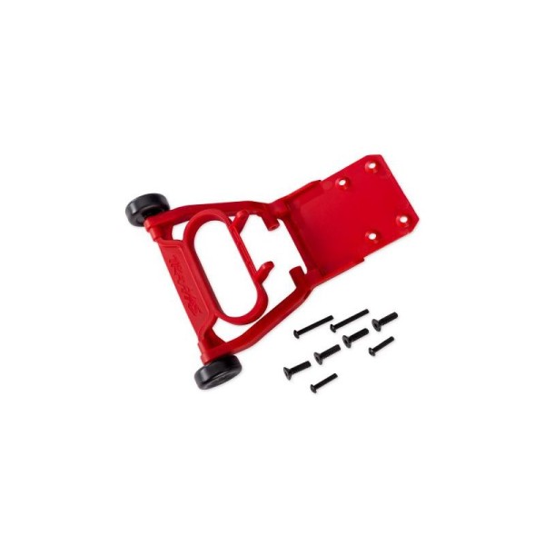 Traxxas opěrná kolečka fixní červená