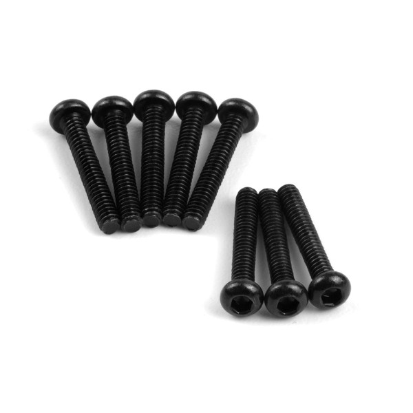 Imbusové šroubky s kulatou hlavou M2 x 12 mm (8 ks)