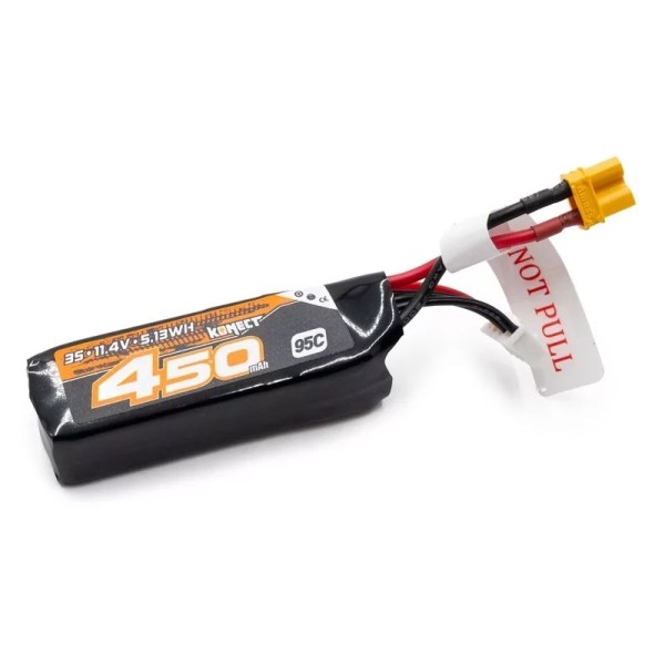 Lipo akumulátor Konect 450mah 11.1V 95C 3S1P XT30 - crawler