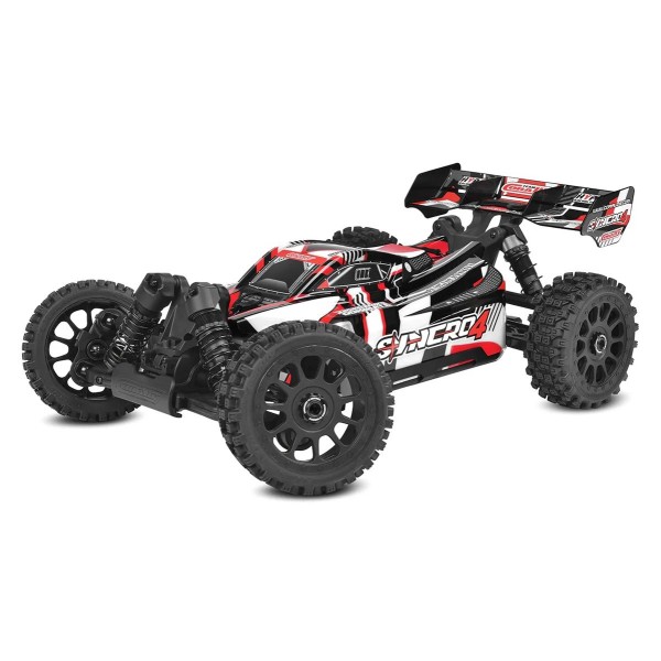 SYNCRO-4 - BUGGY 4WD 3-4S Brushless - RTR - 2026 červená