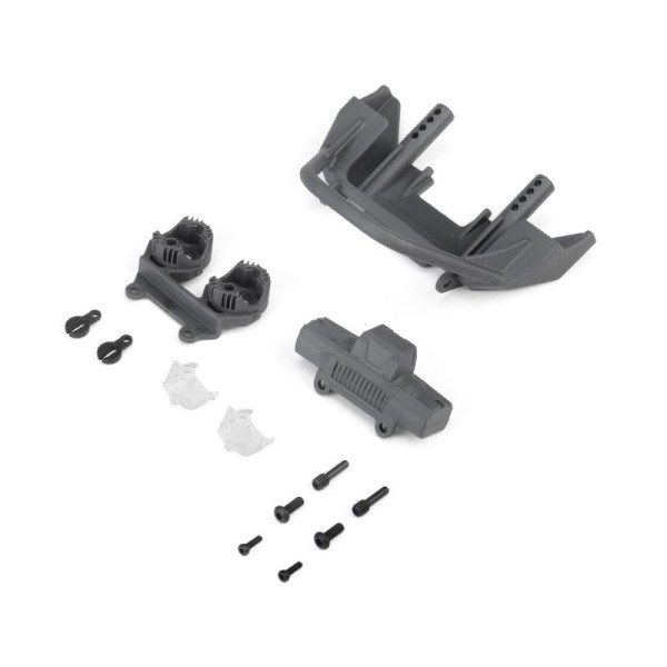 Axial sada předního nárazníku, šedá, Jeep JT: SCX10 III MotoBilt