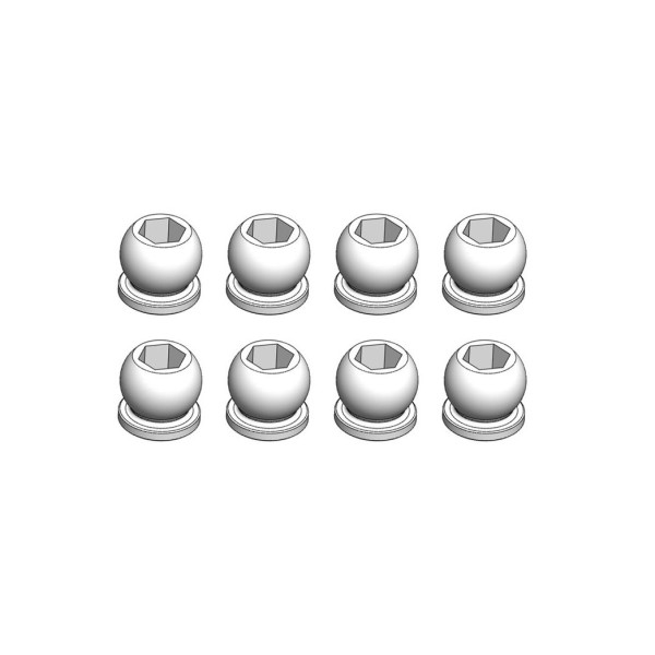 Kulové čepy tlumičů 5,8 mm, 8 ks