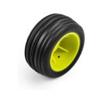 Pro-Line kolo s pneu Edge přední / Step Pin zadní, disk žlutý, Hex 7mm (4): Losi Micro-T